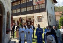 Proslavljena krsna slava manastira u Dobrunskoj Rijeci